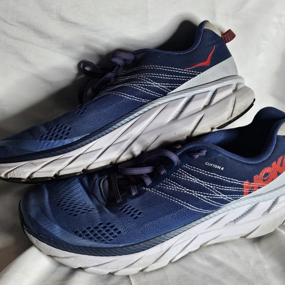 Hoka Men\'s Navy and Red Athletic Shoes 9.5 main image 9